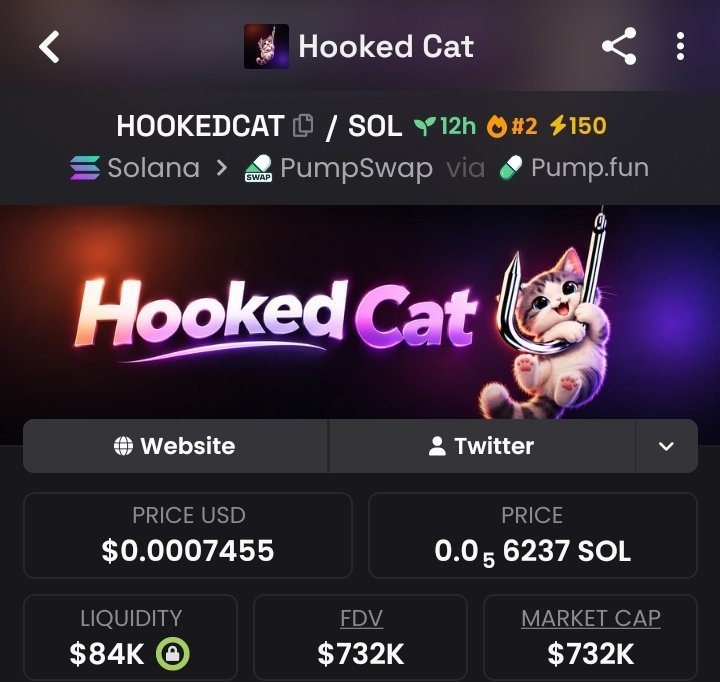 1_ALPHADESK's tweet photo. Secured a massive move with $HOOKEDCAT

Entry:$20k
Peak:$732k
Profit:36.6x Profit 

Don't miss the next one-catch these opportunities first in my private TG!

#Solana #CryptoMarket #memecoin https://t.co/do1dP3UPlU