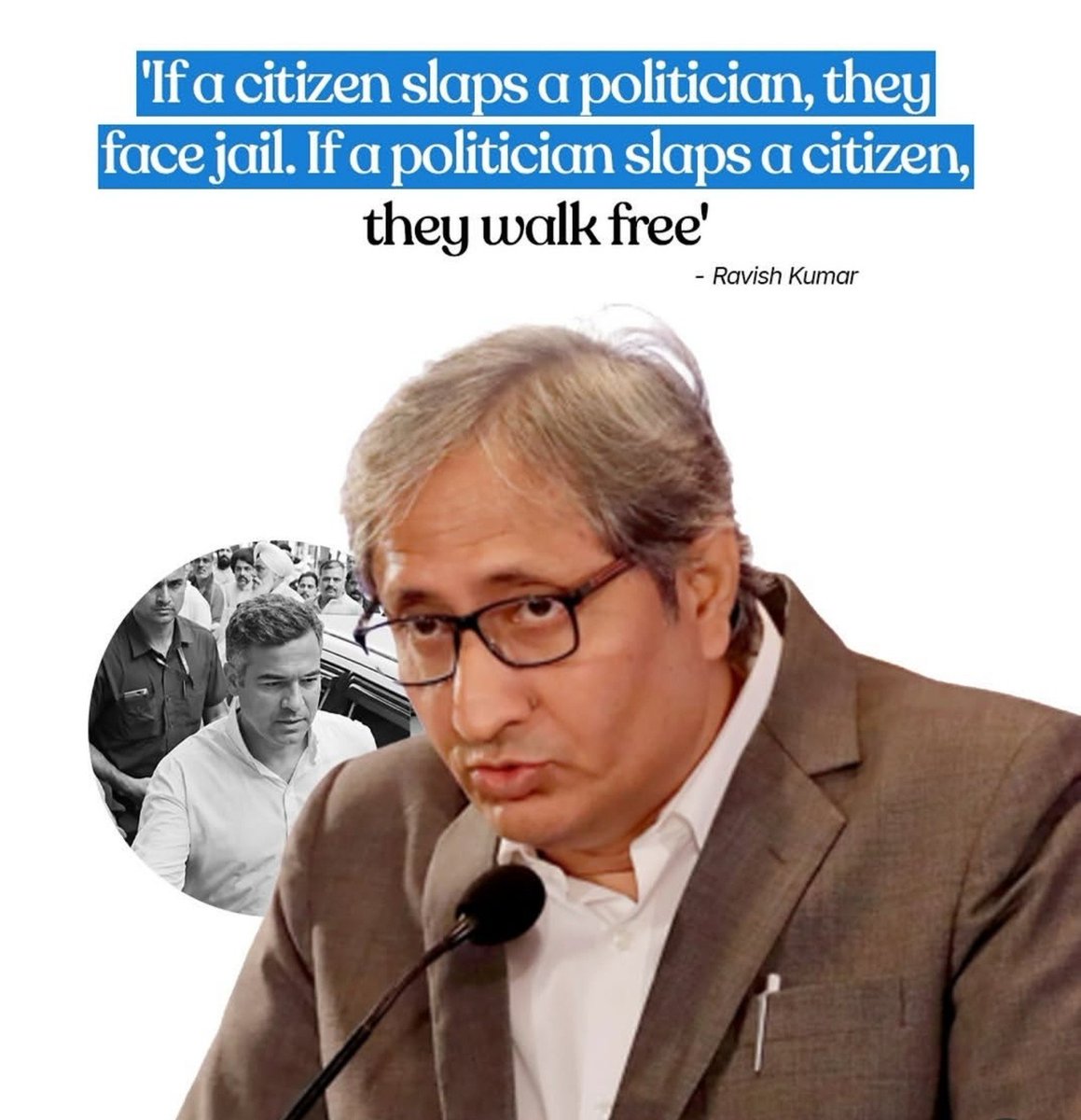 Gabbar0099's tweet photo. Harsh Truth 🎯 

Ravish Kumar 🔥 https://t.co/v5yoIvipVd
