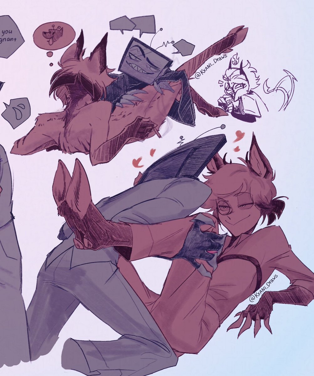 Kxani_Draws's tweet photo. I'm not dead. at least not yet 
#Radiostatic #Vox #Alastor https://t.co/Y1V7rmKpPY