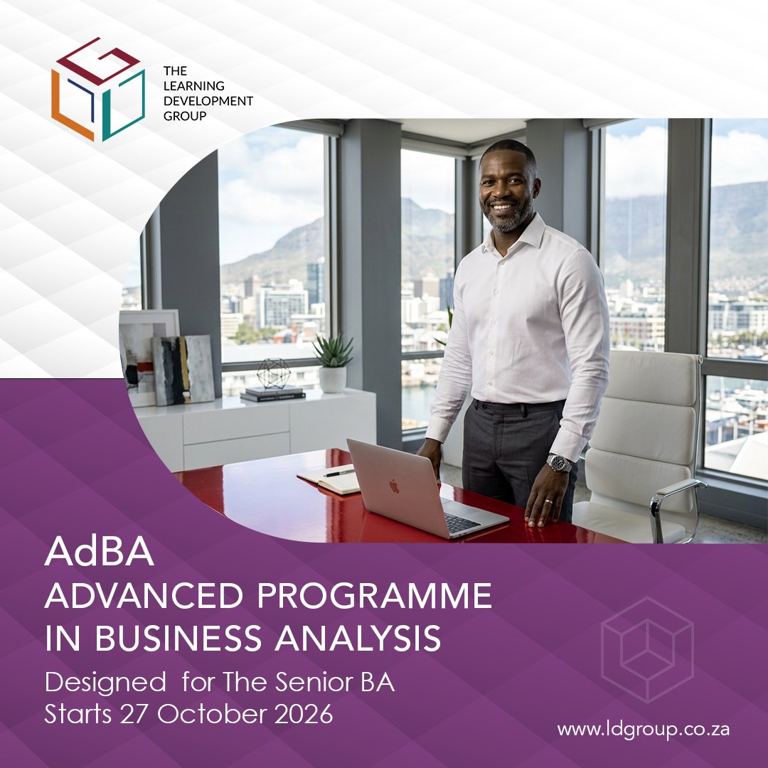 TheLearningDev1's tweet photo. 2 years as a BA is your entry to FTI's AdBA: a National Certificate in Business Analysis (NQF 6) plus senior-level analysis skills. 12 months, part-time, virtual, IIBA-endorsed. 27 Oct intake open: https://t.co/26jHBpqmNP
#AdBA #IIBA #SeniorBusinessAnalyst #ITSolutions #BABOK https://t.co/NqZVZDGCZl