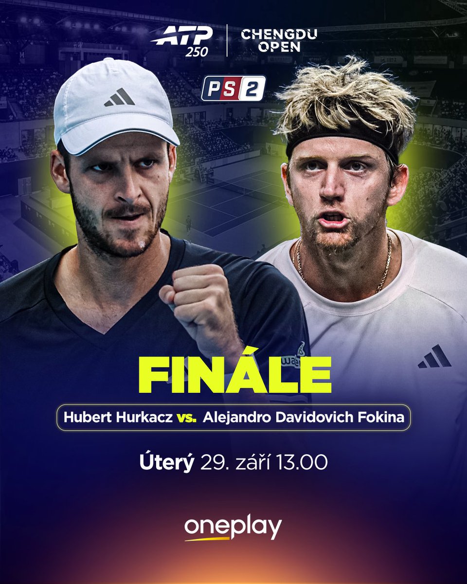 oneplaysportcz's tweet photo. 𝐂𝐡𝐞𝐧𝐠𝐝𝐮 𝐎𝐩𝐞𝐧 &amp; 𝐇𝐚𝐧𝐠𝐳𝐡𝐨𝐮 𝐎𝐩𝐞𝐧 🇨🇳 míří do finále! 🏆

Dvě finálová utkání a dvě trofeje ve hře. Sledujte oba zápasy už dnes na stanicích Premier Sport a Oneplay. 📺

#PremierSport | #ATP | #ChengduOpenTennis | #HangzhouOpen https://t.co/OI4uwvs6NY