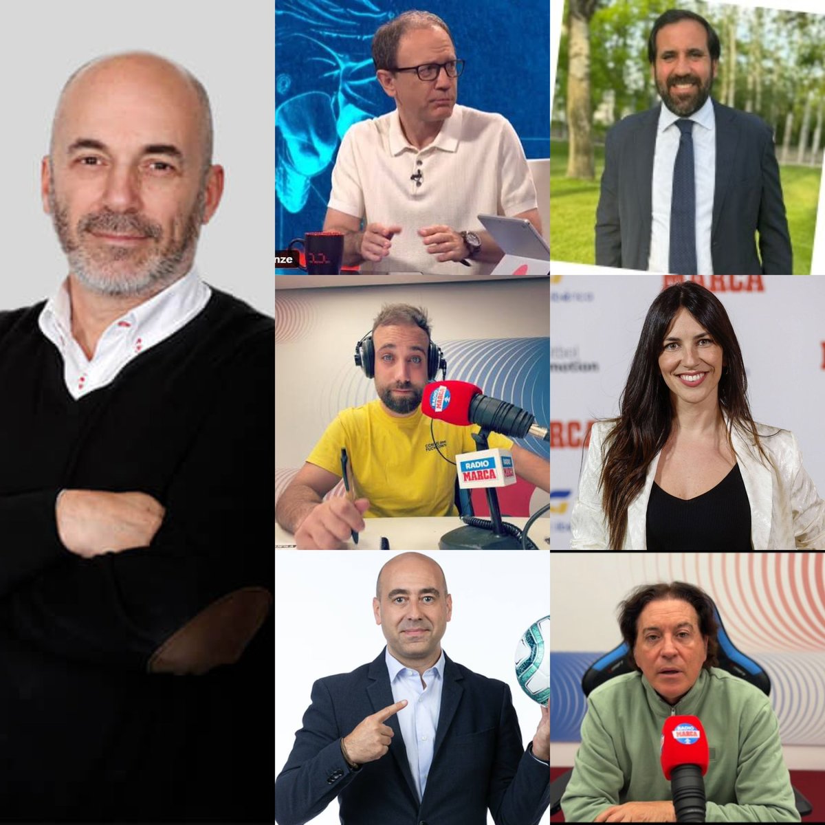 RadioMARCA's tweet photo. 🎺 GO!!

👨‍🏫 @ffpolo 
👨‍🏫 @NachoPalen 
👨‍🏫  @ricardorosety 
👨‍🏫  Javier Tintó 
👩‍🏫 @irenejunquera 
👨‍🏫 @PipiEstrada1 

🎙️ @raulvarelar

…y CONTIGO, si usas el hashtag #latribu o mandas nota de audio al 628 26 90 92

📻 https://t.co/XbfY7RnLN9 https://t.co/Ei2ZeilMzr