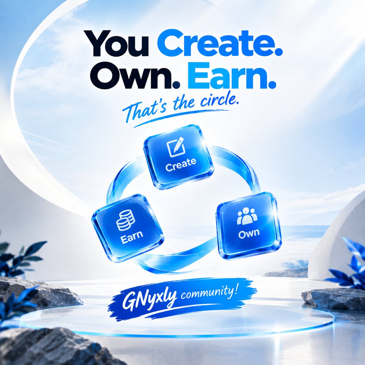 NYXLYAPP's tweet photo. You Create. Own. Earn.

That’s the circle. 

GNyxly community! https://t.co/SJg90giPv3