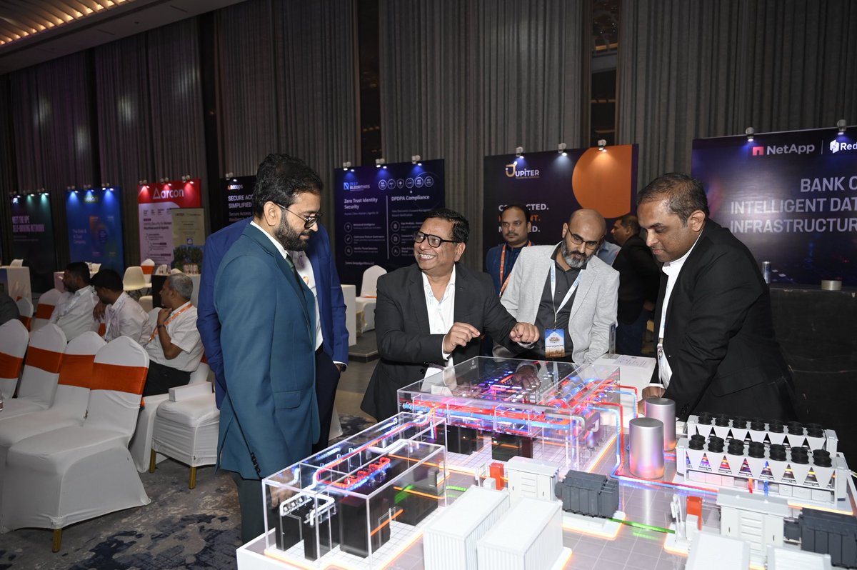 ESDSPiyush's tweet photo. Three days in Nashik. 300+ banking leaders. 36+ technology partners. One question kept coming back in different forms:

As Al moves deeper into BFSI, how do we make sure innovation keeps pace with trust?

The urgency is real. In the first six months of 2026 alone, Indians filed 12.7 lakh cyber-fraud complaints and reported losses of over ₹10,000 crore. Maharashtra, our own state, lost more money than any other. Only about 29% of it could be frozen in time.

At BFSI Al Kumbh 2026, we spoke plainly about the threats Al has made cheaper and faster:

- Deepfake voice and video: a “chairman” approving a transfer he never approved

- Flawless phishing in Marathi and Hindi,
written by machines at scale

- Mule-account networks run by software, moving money before anyone notices

- Digital-arrest scams that exploit a customer’s trust in a uniform on a video call

- Customer data sitting in systems banks
cannot audit, under laws they do not control

Crime used to need skill. Now it needs a subscription.

The response has to be collective. That was the most important outcome of these three days. Banking leaders agreed to work closely with ESDS and our partners on real-time fraud detection, sovereign and auditable data, and resilient infrastructure, so their customers get banking that is faster and safer. No cooperative bank should have to fight this alone.

My connection with BFSI is personal. My father spent part of his career with Bank of Baroda. Growing up, I saw that banking runs on trust. Today, trust is no longer just about reputation. It is about resilience.

There were lighter moments too. A robot that could converse, dance and demonstrate Kung Fu reminded us that technology can still surprise us.

Al will change BFSI. With 170+ BFSI institutions working with ESDS, our responsibility is to make that change useful, secure and worthy of the trust this sector has built over generations.

Thank you to every banker, partner and team member who made the Kumbh happen. The work starts now.

#BFSIAlKumbh #AlinBanking
#CyberSecurity #DigitalTrust #sovereigncloud