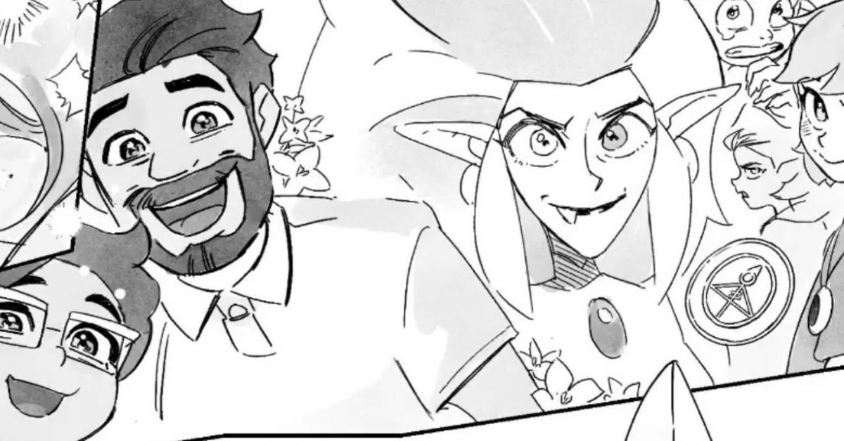 kolapon_art's tweet photo. #tohspoilers
.
.
.
.
.
. 
Love that Manny was shown next to Eda since his final gift to Luz was the reason she met Eda  😭

Everything is so connected that his love for Luz was reborn anew https://t.co/1xZNAA7Zhb