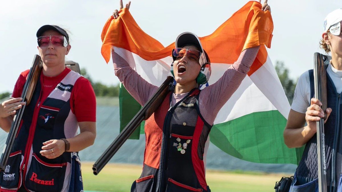 Naveen_Odisha's tweet photo. Congratulate #NeeruDhanda on scripting history by winning gold medal in the women's individual trap shooting in the #AsianGames2026. The first ever Asian Games gold medal in the women's trap individual event will keep inspiring. May she scale new heights in her shooting career and bring more laurel for the country. Wish her best for future.