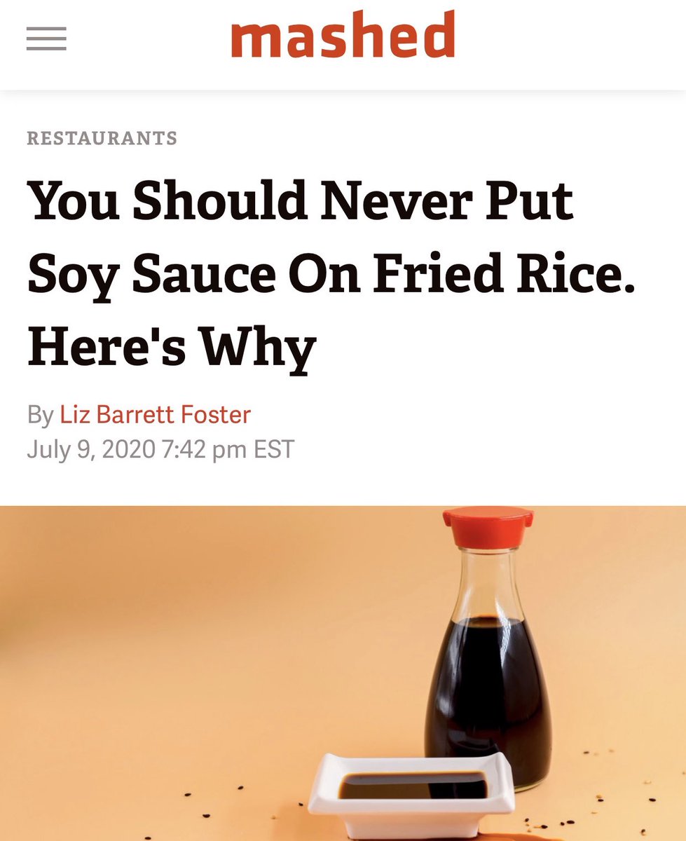 D162Michele's tweet photo. Apparently Chinese people have been making fried rice wrong for the past 1000 years.
Luckily, this white woman is teaching us how to do it right! https://t.co/AqqPtMFBKz