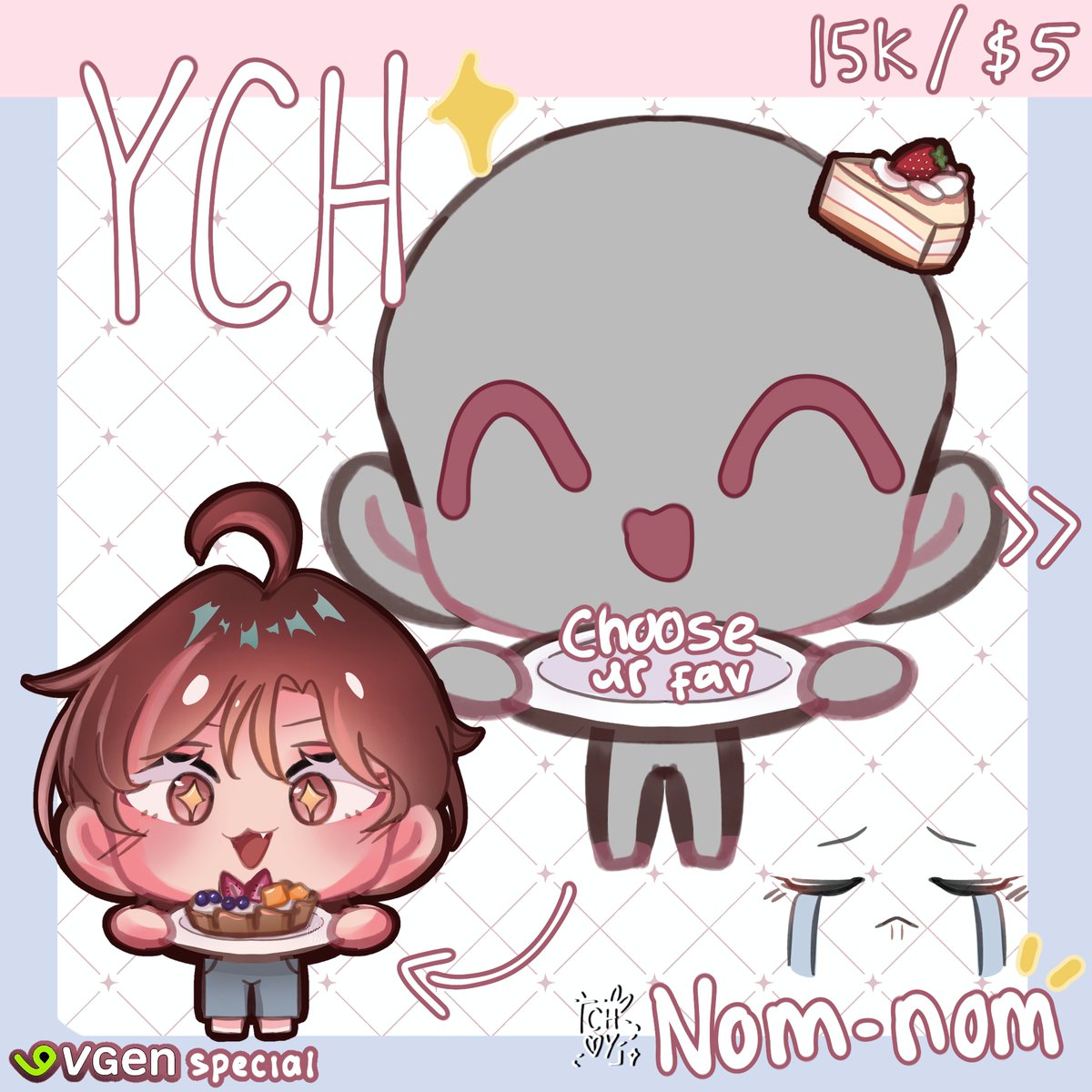 anonym_bae's tweet photo. HEY HEYY HEYYY! I'm opening my YCH commission hihii! Start from IDR 15k/ USD 5 ! If you're interested go hit my DM or my check out my VGen! 😋💗

You're to shy to DM me? Don't worry baby! Scan the QR code on the 4th slide! 🥰

#ych #commission #chibi #Vgencommission #art #icon https://t.co/VeG8rBGqG7