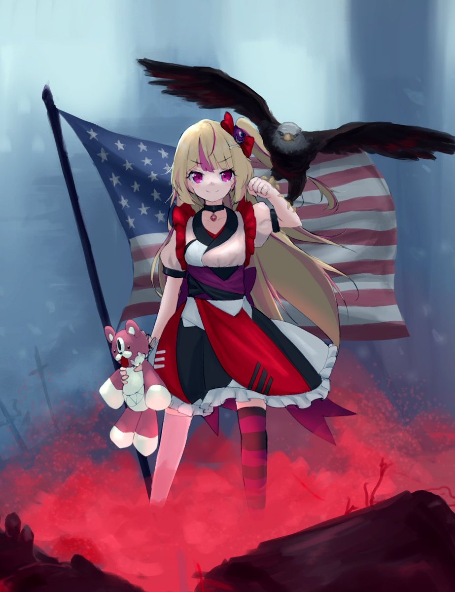 AshleyTaylor_MR's tweet photo. Because while I adore Japan, my blood is still red, white and blue! https://t.co/NOHLREjBCo