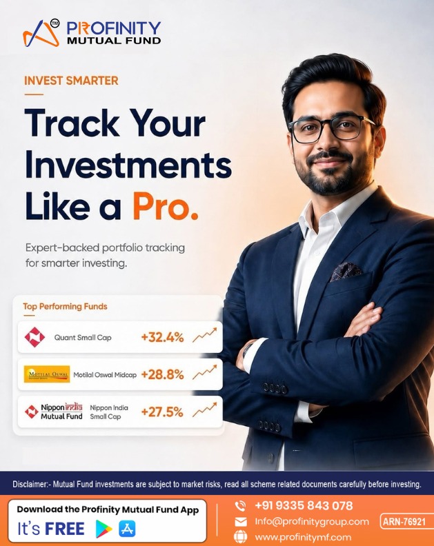 profinitymf's tweet photo. Keep your investments in view. 📊 Track your mutual fund portfolio and review its performance with the Profinity Mutual Fund App.

Mutual fund investments are subject to market risks. Read scheme documents carefully.

#ProfinityMutualFund #PortfolioTracking https://t.co/P5UaAIPSTE