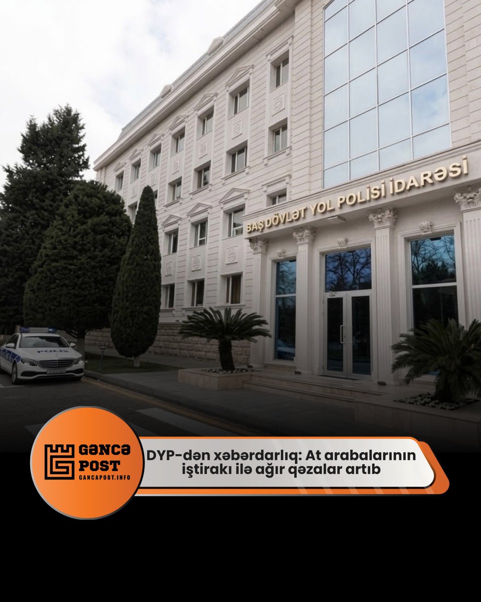 gancapost_info's tweet photo. DYP-dən xəbərdarlıq: At arabalarının iştirakı ilə ağır qəzalar artıb

https://t.co/pTu0e2zHy4

#gancapostinfo #din #dyp #xəbərdarlıq #atarabaları #qəza https://t.co/j2ZSKNVcIQ