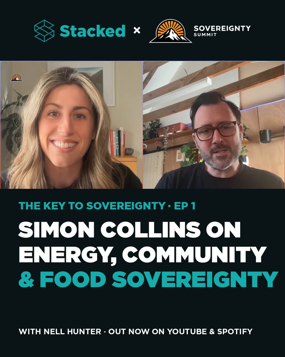 stacked_bitcoin's tweet photo. Why is Stacked Bitcoin only?

"I can't tell you how many Solana there will be in 10 years."

@simonocollins on Ep 1 of The Key to Sovereignty with @nellhunterbtc, the @SovSummitNZ podcast. Community, policy, Every Last Joule and food sovereignty too.

https://t.co/AYI1bMdDI8 https://t.co/1peDXTCEFh