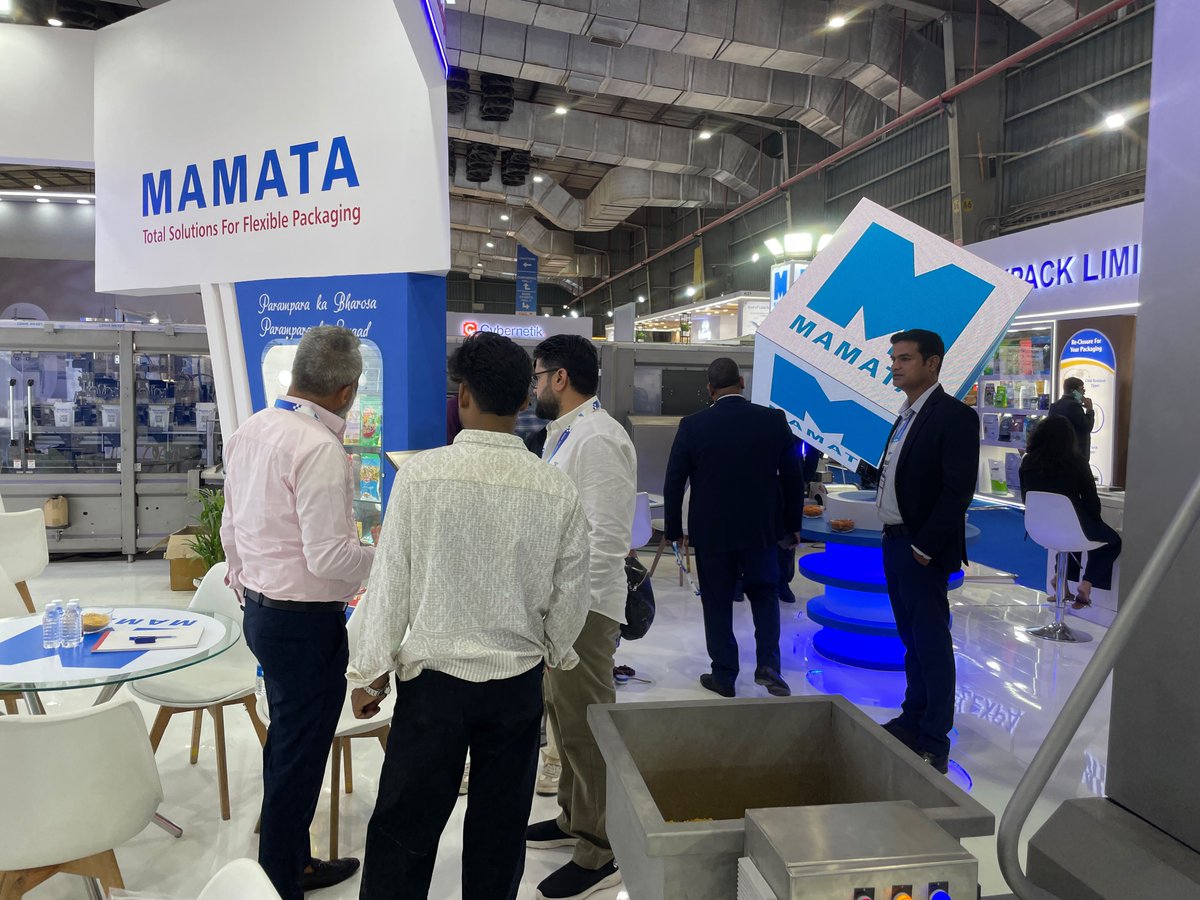 mamatamachinery's tweet photo. We’re Live at Anuga FoodTec India 2026!
Visit Mamata Machinery at Hall 04 | Booth K42 and explore our innovative flexible packaging solutions.
📍 Bombay Exhibition Centre, Mumbai
📅 29 Sept – 1 Oct
#MamataMachinery #AnugaFoodTecIndia #FlexiblePackaging #PackagingMachinery https://t.co/suMK72S6pr