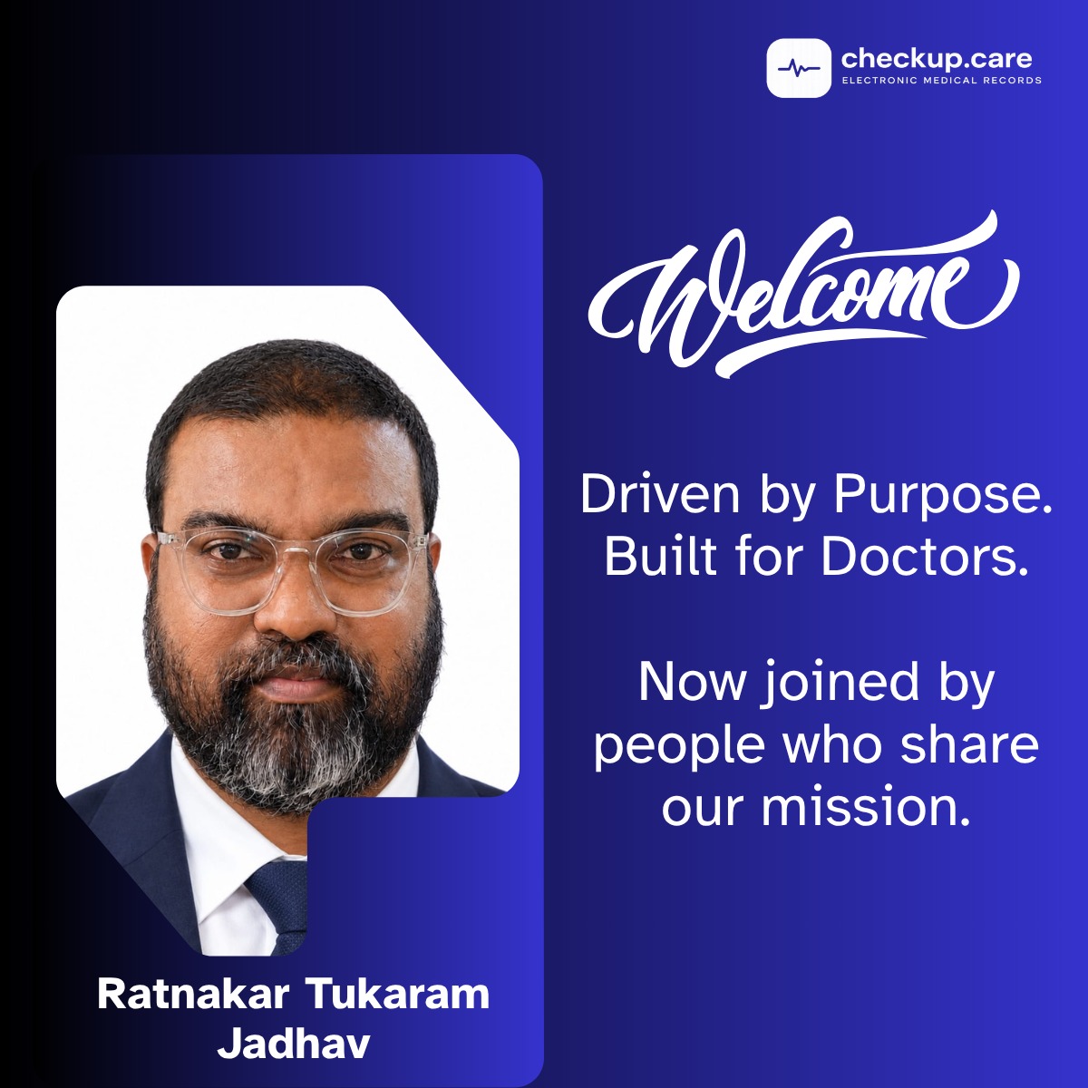 checkupcare's tweet photo. Welcome to the team, Ratnakar👋
He brings field experience from healthcare &amp; social development sector, including healthcare coordination, TB control projects &amp; ABDM. 

Please join us in welcoming him.
#TeamCheckupcare #NewJoiner #BusinessDevelopment #HealthTech #WelcomeToTheTeam https://t.co/SDBIICkwRH