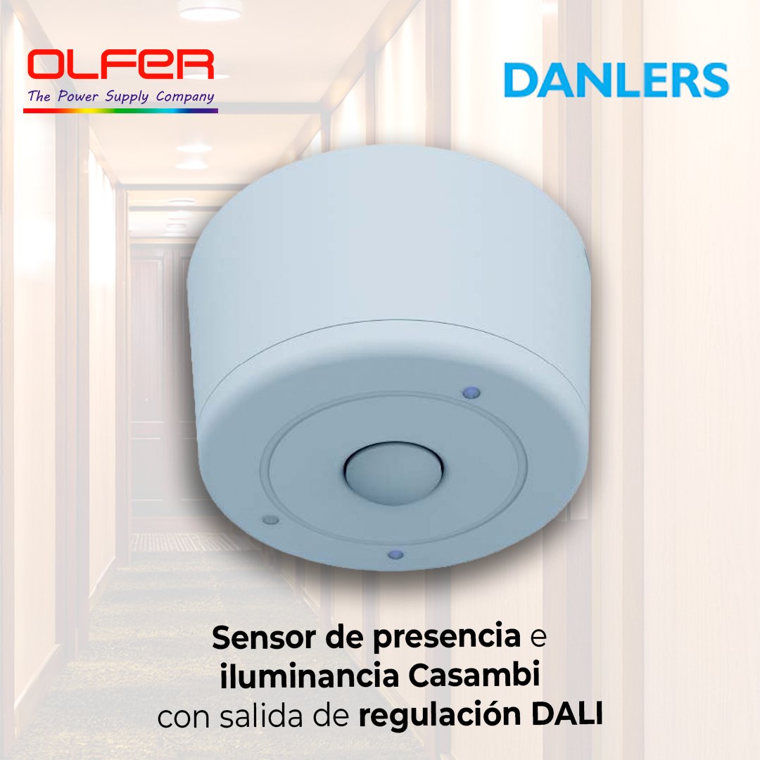 _OLFER's tweet photo. Presentamos el sensor de presencia e iluminancia CBU-HB17MDALI de DANLERS integrado con tecnología Casambi y salida de regulación DALI. Un componente clave diseñado para maximizar el ahorro energético y la automatización en instalaciones exigentes.

📩https://t.co/SbJE2S82ws https://t.co/nqGEA2c8Bt