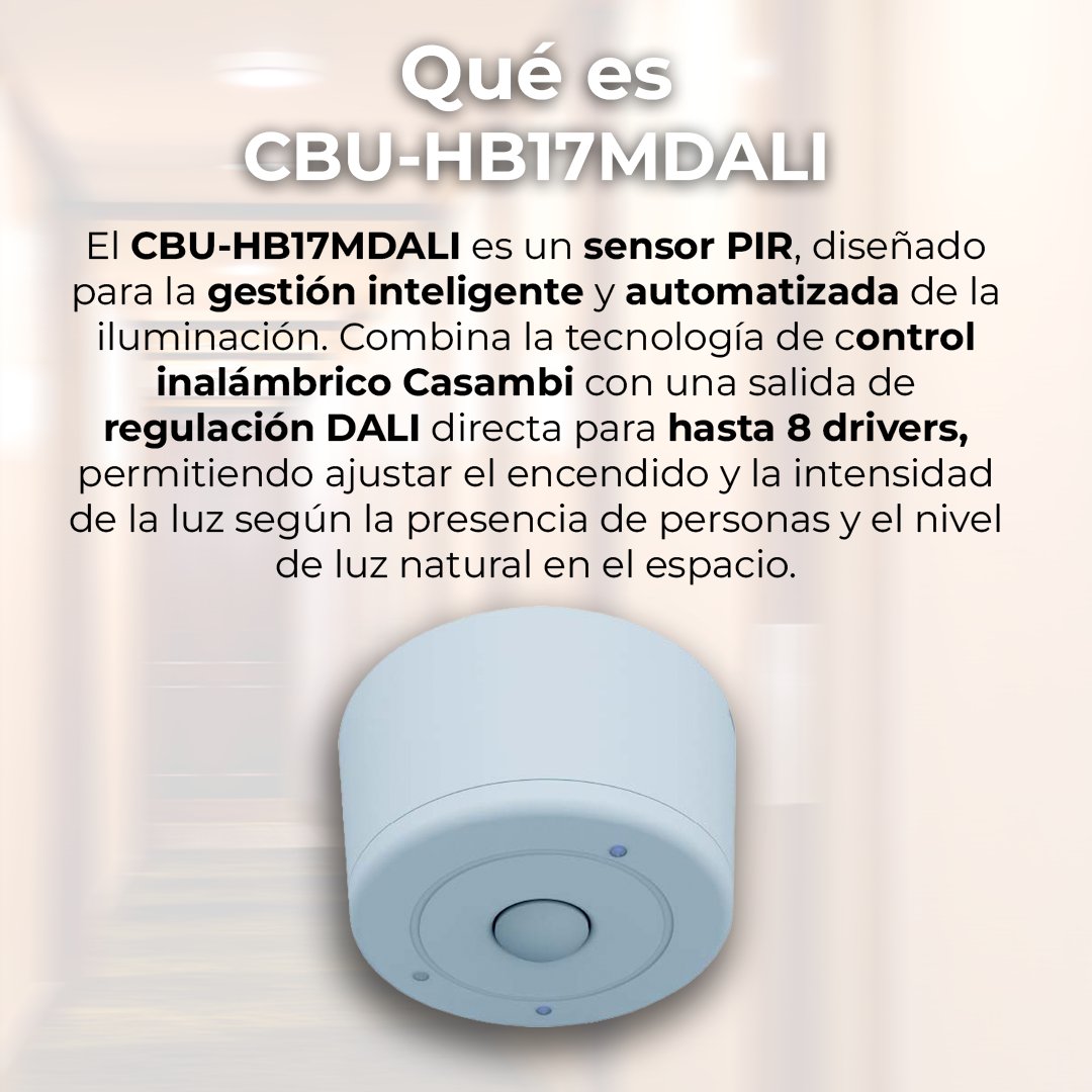 _OLFER's tweet photo. Presentamos el sensor de presencia e iluminancia CBU-HB17MDALI de DANLERS integrado con tecnología Casambi y salida de regulación DALI. Un componente clave diseñado para maximizar el ahorro energético y la automatización en instalaciones exigentes.

📩https://t.co/SbJE2S82ws https://t.co/nqGEA2c8Bt