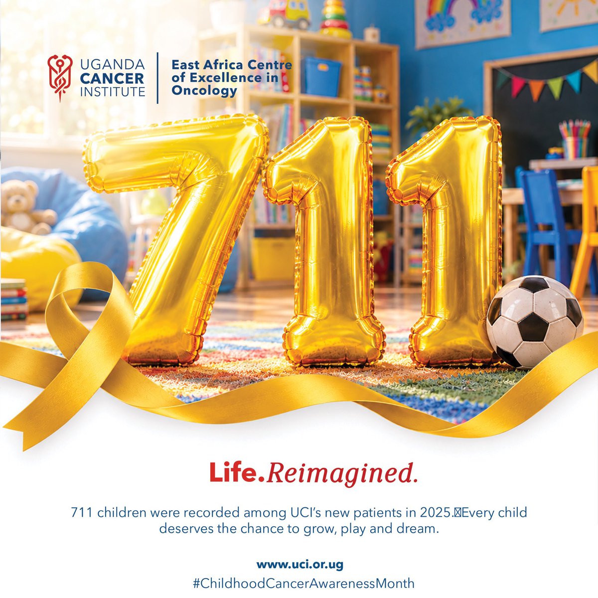 InfluencerUg1's tweet photo. 711 children received specialized care at Uganda Cancer Institute in 2025 alone. 

Every single one represents a journey toward healing and hope.  

Discover more about pediatric oncology care at https://t.co/9y39bQz8xH!  

#UgandaCancerInstitute||#LifeReimagined https://t.co/wzaPfmdtnp