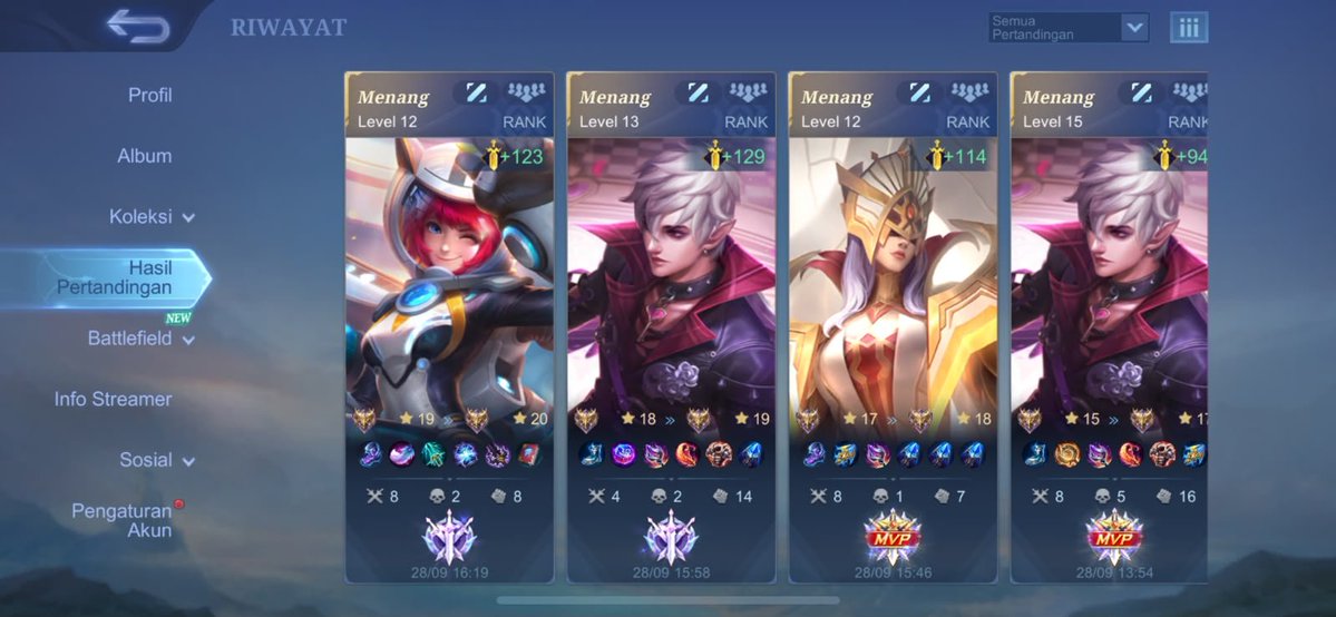 willzstoreml's tweet photo. 29-09-2026 
Testimoni Joki Akun Mythic 5 ⭐ (No Lose)
Mythic ⭐ 15 Ke Mythic ⭐ 20
Req : Mid

Yang mau Joki ML / Joki Akun Bisa Langsung WA ya :
Epic 4K / ⭐
Legend 5K / ⭐
Mythic 7,5K / ⭐ https://t.co/dSGyzVcI10