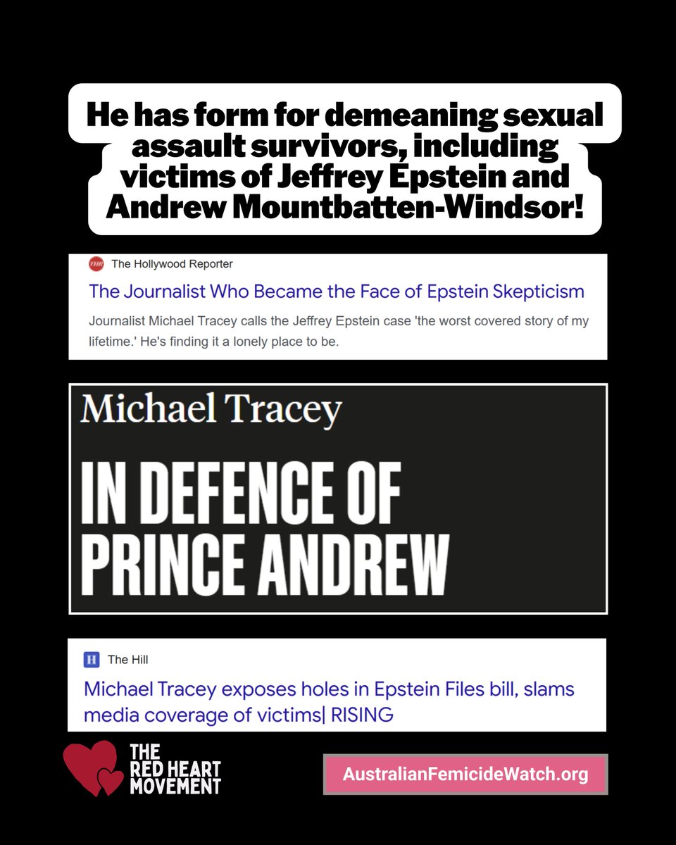 ShereleMoody's tweet photo. Michael Tracey is among the men trying to out Jane Doe. She's the woman who was raped by the seven Cornell University students. 
Tracey’s been using social media to call for people to send him information about her and promising to identify Jane Doe if he can get the information he needs. 
Tracey has form for demeaning sexual assault survivors, including victims of Jeffrey Epstein and Andrew Mountbatten-Windsor.
He does this under the guise of free speech and freedom of the press. 
The only person who should identify Jane Doe is Jane Doe. 
Otherwise, we need to protect her identity at all costs.