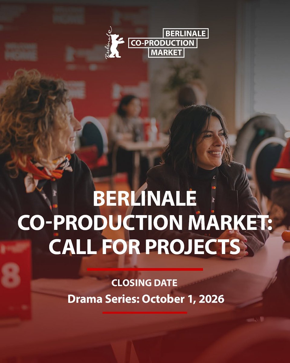 ECDMEDIACat's tweet photo. 📢 Productores!

⚡️Últims dies per presentar el vostre projecte de sèrie de TV📺 al Berlinale Co-Production Market 2027 d'@efm_berlinale! 

⌛️Data límit✍️ 1 octubre 

🔗 https://t.co/UOCyClvYBX https://t.co/rxAgupW4gl