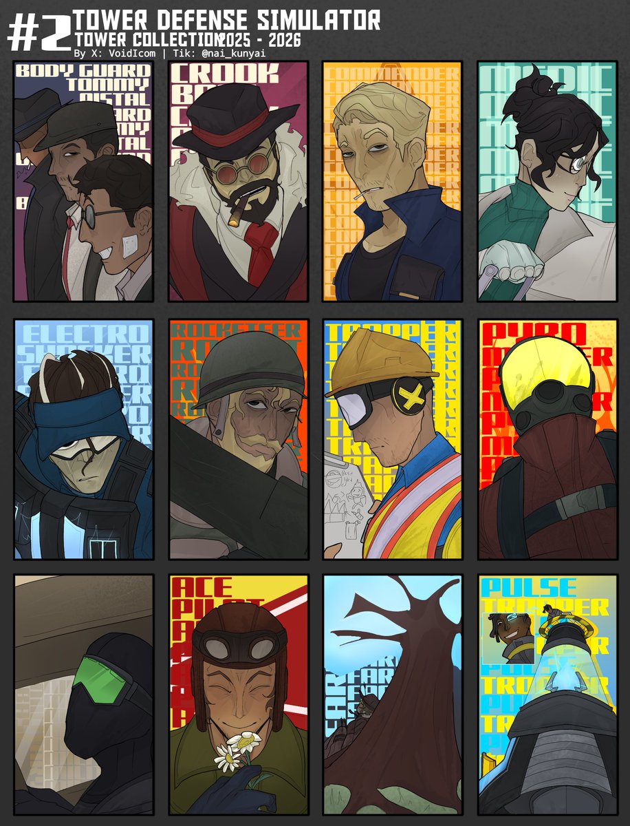 VoidIcom's tweet photo. TOWER COLLECTION [ 2/?? ]
[ REMAKE 2025-2026 ]
#towerdefensesimulator https://t.co/uDO2cNL6li