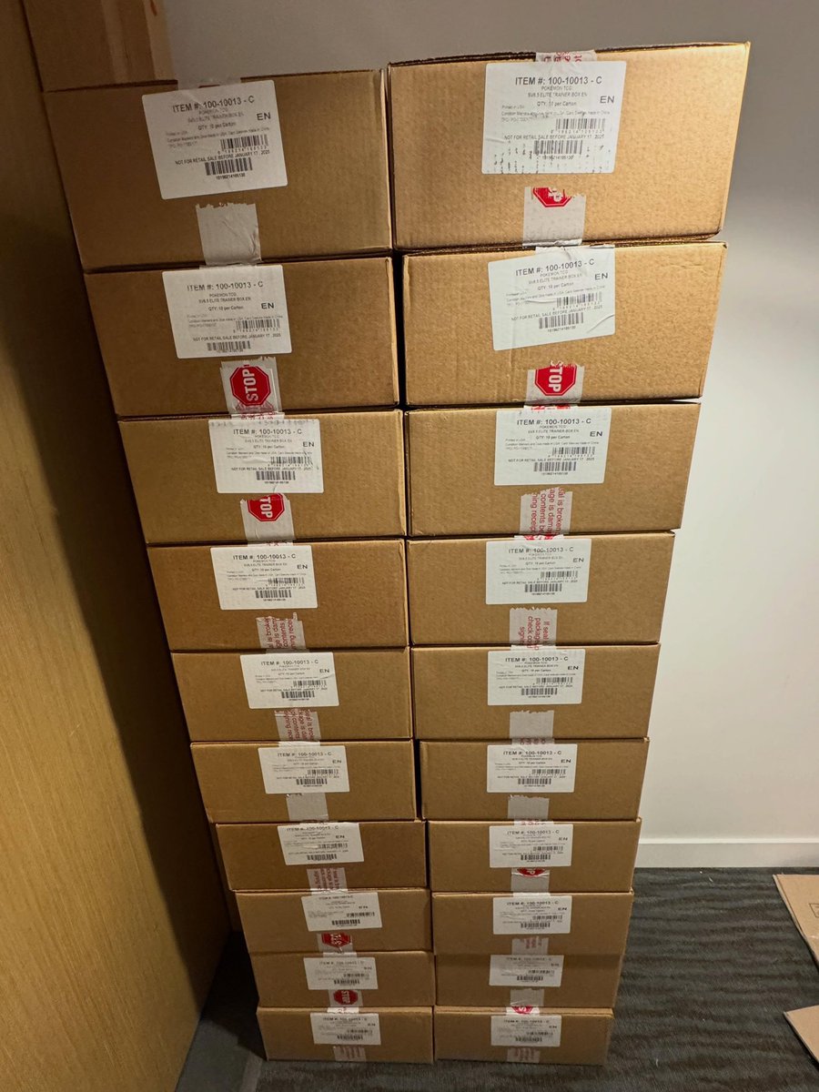 astro_degens's tweet photo. 🔥 PRISMATIC EVOLUTIONS ETB CASES IN STOCK! 🔥

📦 $120 EACH
📦 CASE OF 10 $1,200 SHIPPED 🚚

✅ Ready to ship!

📩 DM us directly to place your order! https://t.co/euzz5VGSt7