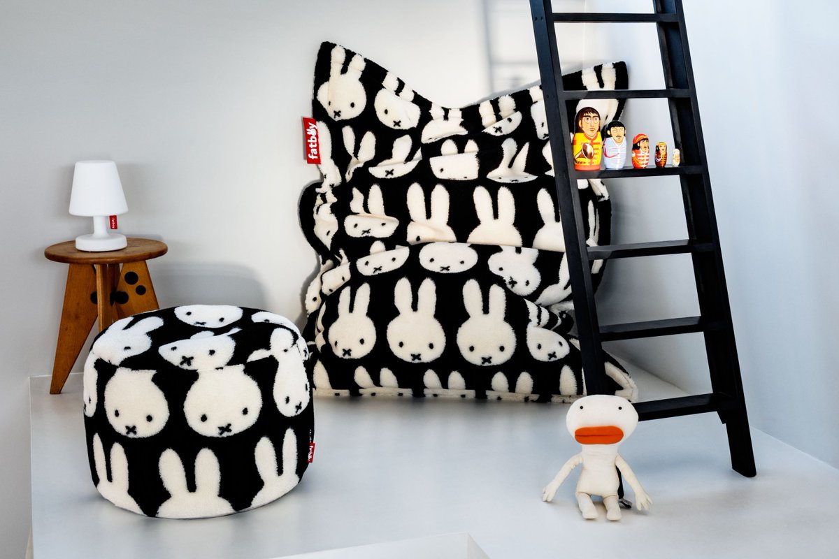 nijntje_NL's tweet photo. Nijntje en boris zijn terug in een nieuwe collectie van Fatboy. Zachte teddystoffen die perfect passen bij de herfst.  🍂

#miffy https://t.co/bWfYxQmCmw