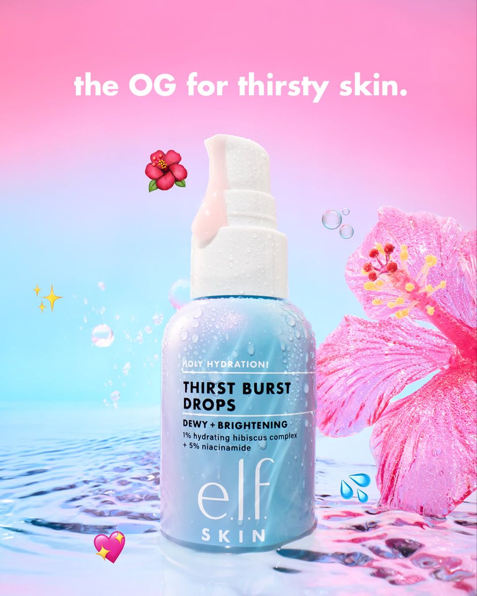 SILVERIOPB's tweet photo. This duo is doing the most to hydrate your skin 🤝✨

🌸 Thirst Burst Pore-fecting Toner: 2% BHA with a 1% hydrating hibiscus complex creates a smooth, dewy look.
🩵 Thirst Burst Drops: A blend of 1% hibiscus complex, 5% brightening niacinamide, and hyal... https://t.co/YP2hv38fzn