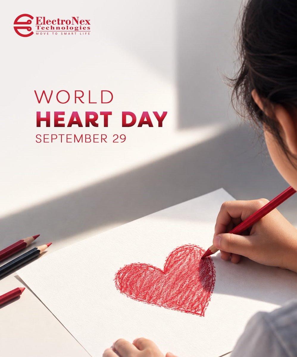 electronex_'s tweet photo. ❤️ A healthy heart is always the beginning of a healthy life.

This World Heart Day, let’s remember that caring for our loved ones starts with caring for their health. 

Happy World Heart Day! ❤️

#WorldHeartDay #HeartHealth #HealthyHeart #HealthyLiving #ElectronexTechnologies https://t.co/JWNxkfV8cw