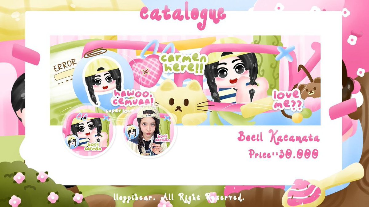 llOPPIBEAR's tweet photo. awooo, bantu repost iaa. gomawooo!!

rayaa mau OPEN TITIPAN; katalog bocil kacamata yippiee!! price 30k. bisa langsung drop foto maupun dm ke rayaa untuk jajank yaa!! 💓🤍

bisa bundle juga; layout x + wabis 65k iaa. MAAACII BANYAK!! 🤍🧸💓🍼🍭🍓🍀

#bealanja https://t.co/h3A5kVQsrG