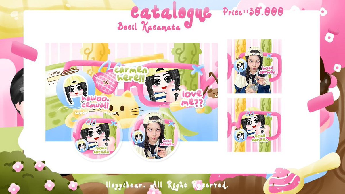 llOPPIBEAR's tweet photo. awooo, bantu repost iaa. gomawooo!!

rayaa mau OPEN TITIPAN; katalog bocil kacamata yippiee!! price 30k. bisa langsung drop foto maupun dm ke rayaa untuk jajank yaa!! 💓🤍

bisa bundle juga; layout x + wabis 65k iaa. MAAACII BANYAK!! 🤍🧸💓🍼🍭🍓🍀

#bealanja https://t.co/h3A5kVQsrG