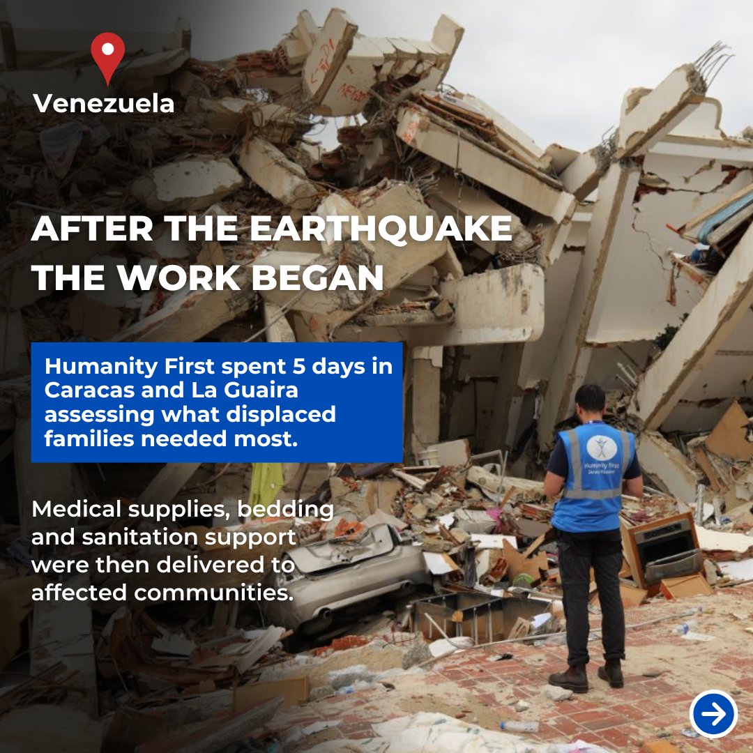 HumanityFirstUK's tweet photo. One mission: Serving Mankind 🌍💙

From responding to the #Venezuela earthquake to building schools and providing clean water, Humanity First UK supports communities around the world.

Help us keep reaching where we're needed 👉 https://t.co/ac3fMrbgsg https://t.co/nbTJspMpTY