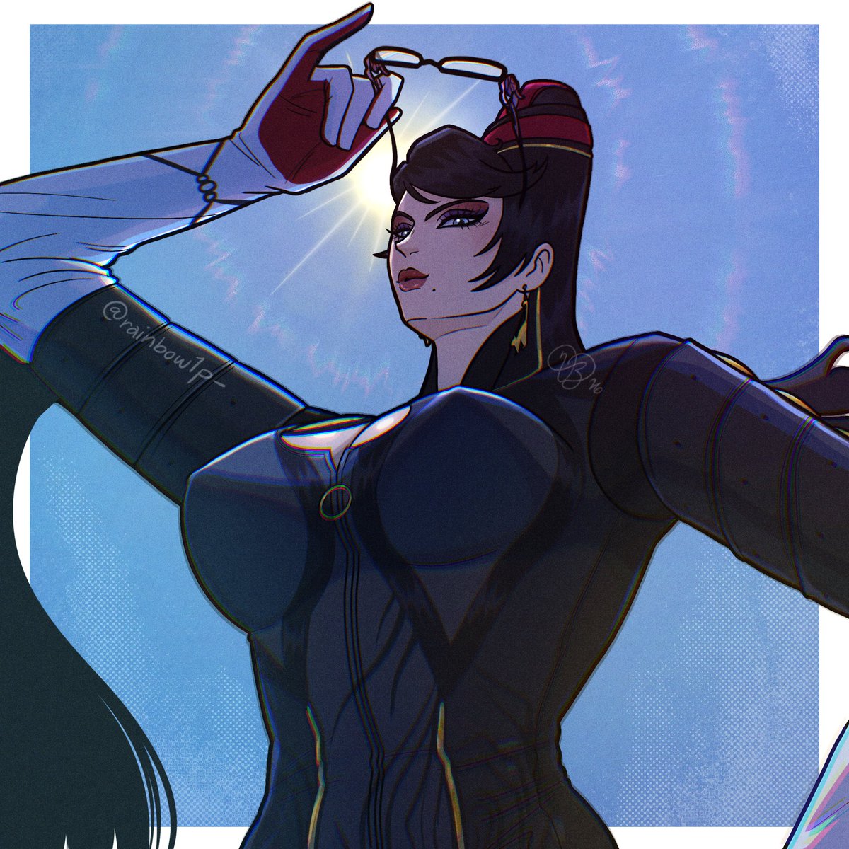 rainbow1p_'s tweet photo. #Bayonetta | Without her glasses ✨💋 https://t.co/43AUtOtSXN