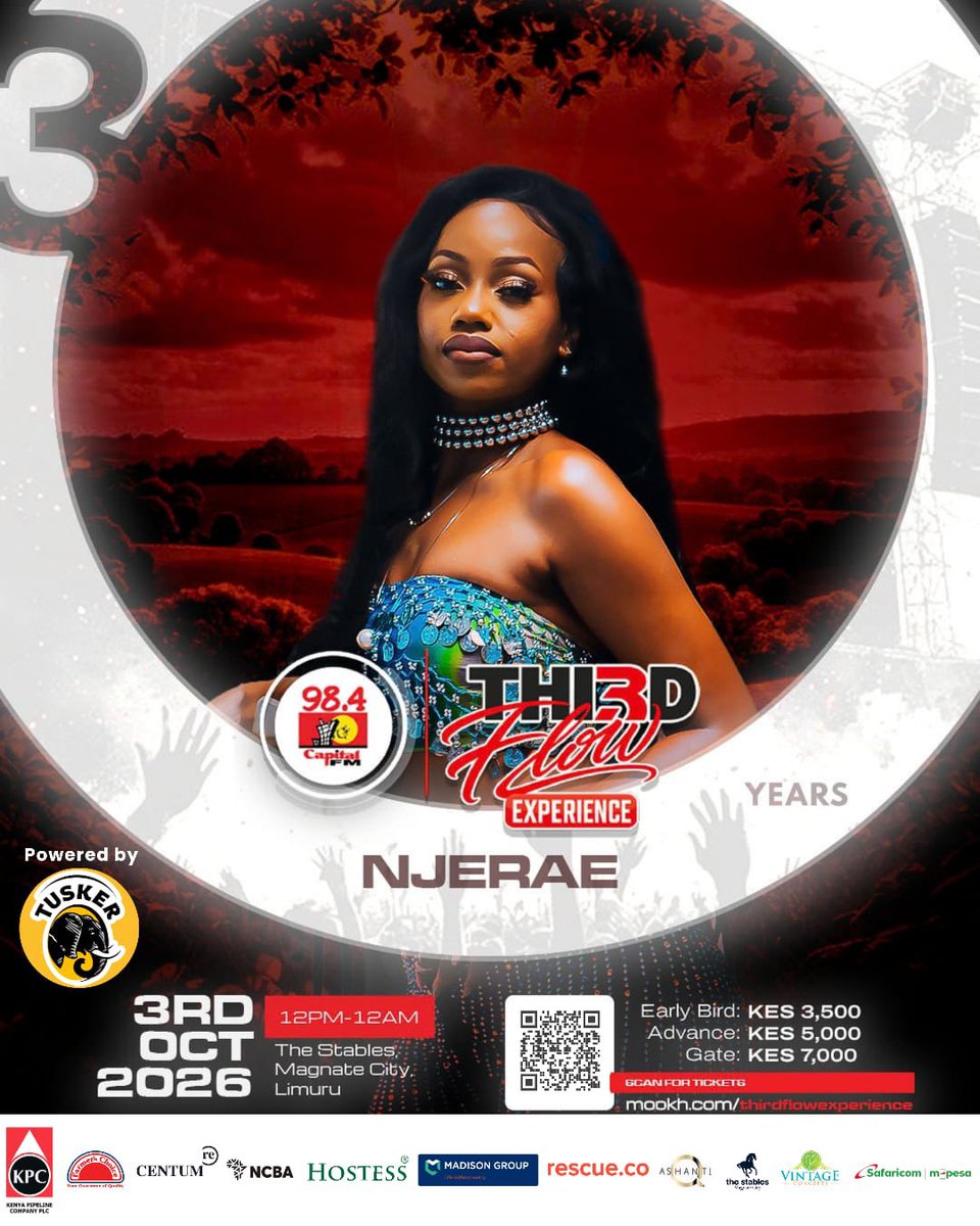 KenyanFever2's tweet photo. Get your people together and prepare for a Saturday of music, food, dancing and memories. The Third Flow Experience is coming to The Stables, Limuru. 30Years 3Eras 1Flow #CapitalFMat30 @CapitalFMKenya https://t.co/CiRzKKEf9V