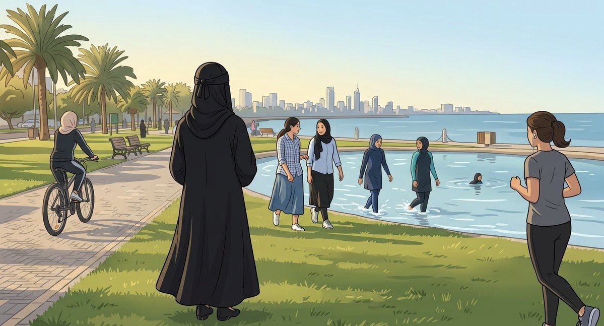 7jkrs's tweet photo. تخيلي عزيزتي انك ماتقدرين تمارسين هالانشطه العاديه فقط لانك منقبه #النقاب_عائق #بلا_ #٢٠٣٠_بلا_نقاب https://t.co/xYwCZENcNJ