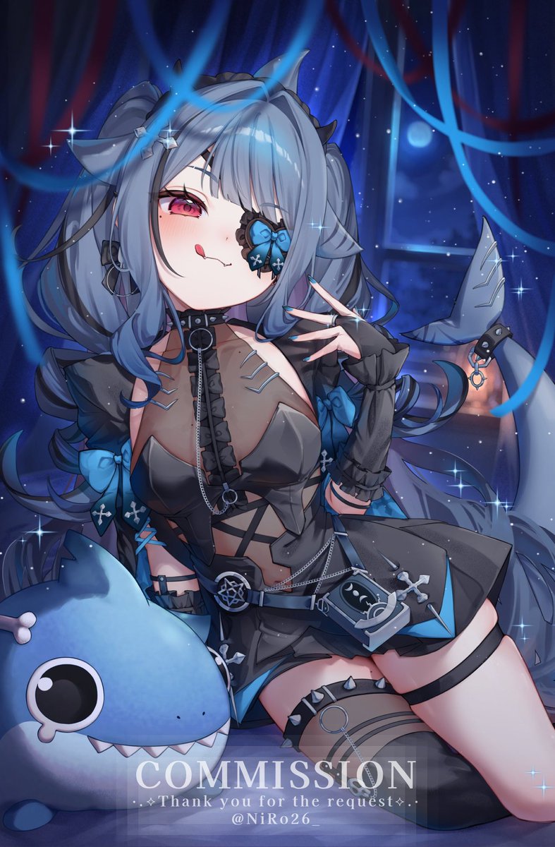 NiRo26_'s tweet photo. ⟡Commission⟡
Mako Sameshima 様
ご依頼ありがとうございました🦈🦴✨️ https://t.co/8zlzQHYcih