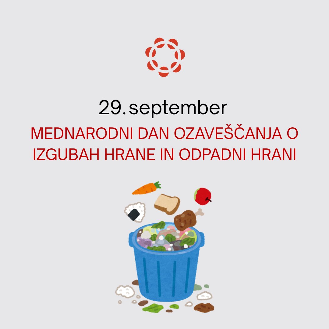ZavodKROG's tweet photo. Manj zavržene hrane pomeni več spoštovanja do ljudi in planeta 🌍

Danes nas Mednarodni dan ozaveščanja o izgubah hrane in odpadni hrani opominja: ko zavržemo hrano, zavržemo tudi vodo, energijo, delo in naravne vire.

Načrtujmo. Porabimo. Shranimo. Delimo. 🍎

#HranaNiOdpadek #ManjZavržkov #TrajnostnaHrana #FoodWaste #ZeroHunger #SustainableFood #NoFoodWaste #ZavodKrog