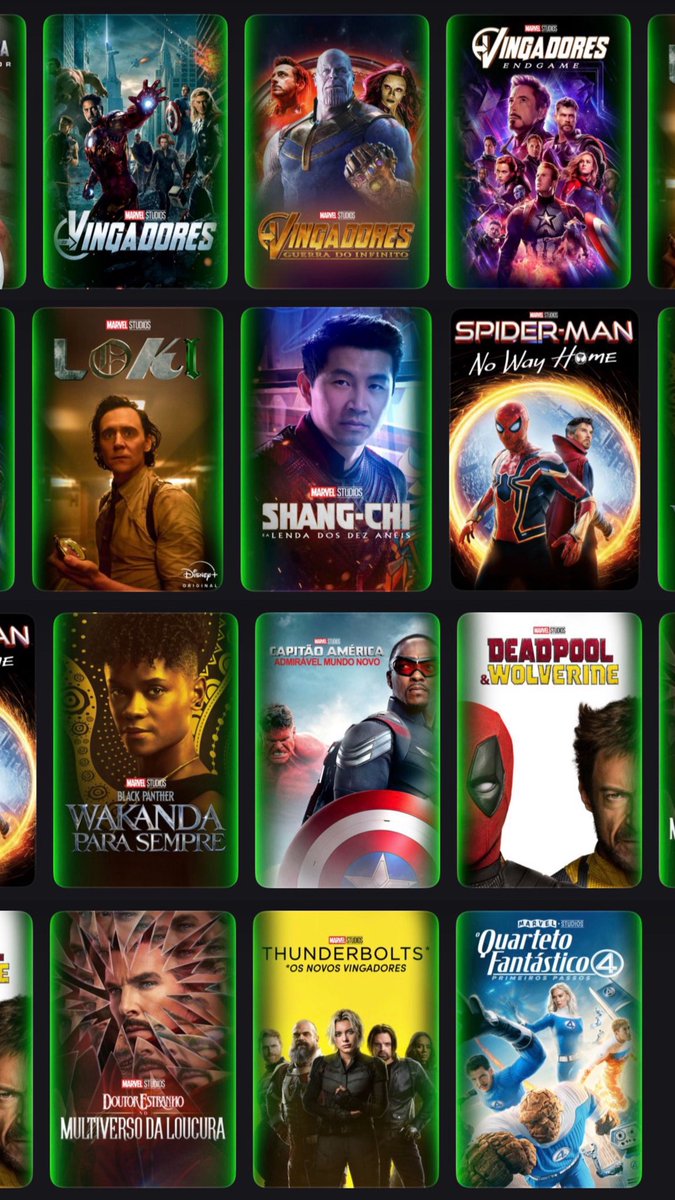 MarvelsContent's tweet photo. Disney+ has added a green strip to movies that are important to watch before ‘AVENGERS: DOOMSDAY’.

— Highlighting the essential titles ahead of the film. https://t.co/nsD1mJCQm2