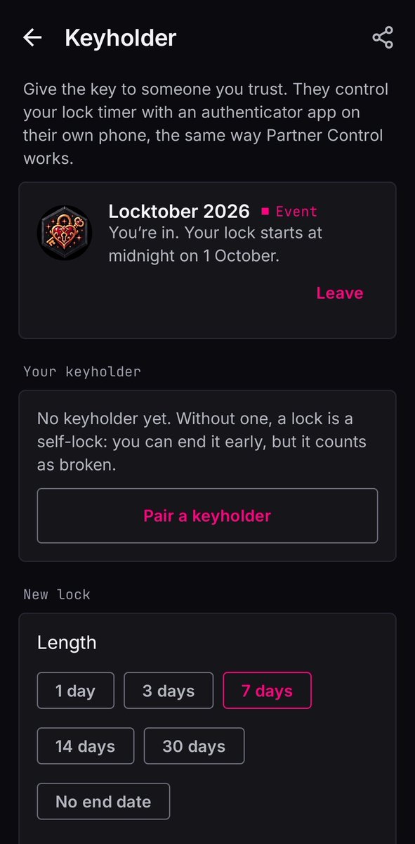 lockedg00ner's tweet photo. @BetaBlockerHQ by @Isla2D has a locktober option!
Who wants to be my keyholder? 😏😈 https://t.co/7qGG7T161b