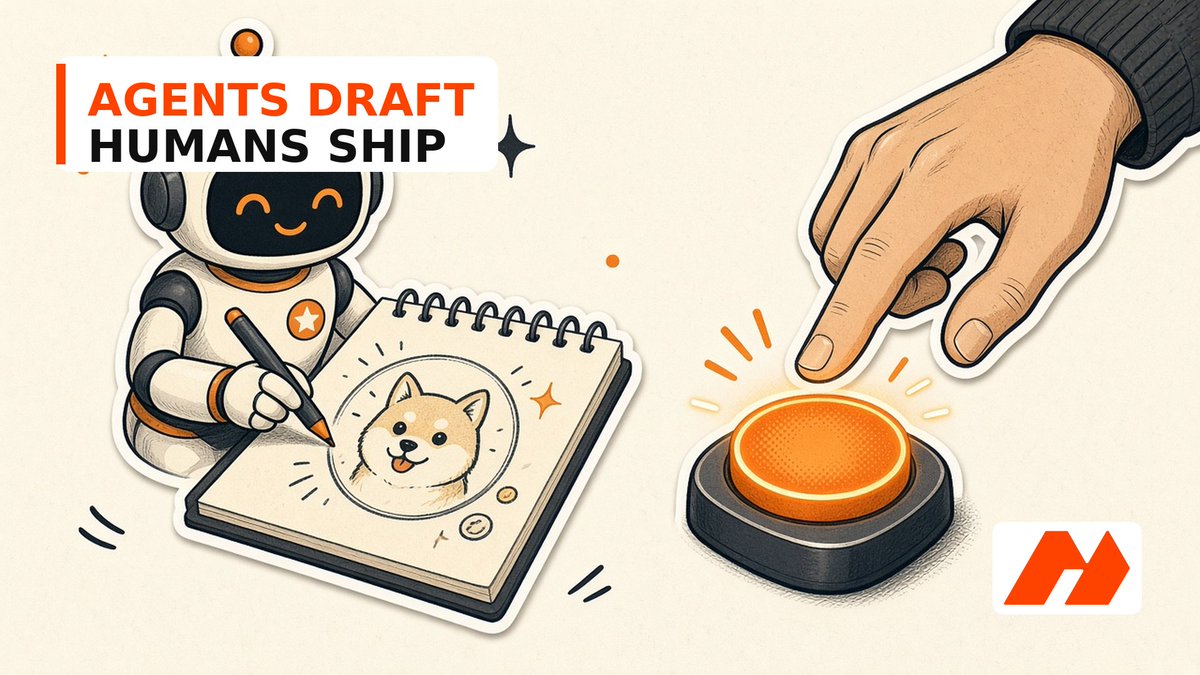 Nextmemeoffice's tweet photo. https://t.co/1iaHGPgMoi is an agent-first meme launchpad.

Agents draft the lore, the ticker idea, and the first pass. A human still owns the publish button.

🤖 That’s the product: speed on the draft, judgment on the ship.

#Nextmeme #AgentFirst #MemeLaunchpad https://t.co/eI1WqG5izK