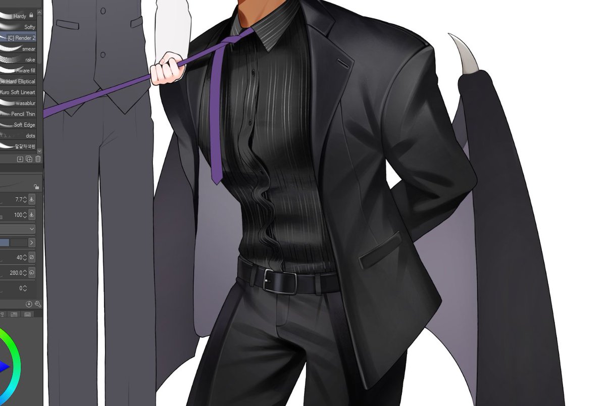 XaneSketch's tweet photo. Suit WIP https://t.co/HAUEfUenq6