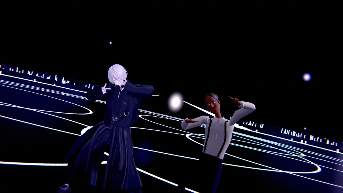 are_x_vrc's tweet photo. イケメン同士で踊ろうって言われたけど、合ってる？ https://t.co/m6YEa9sLoR