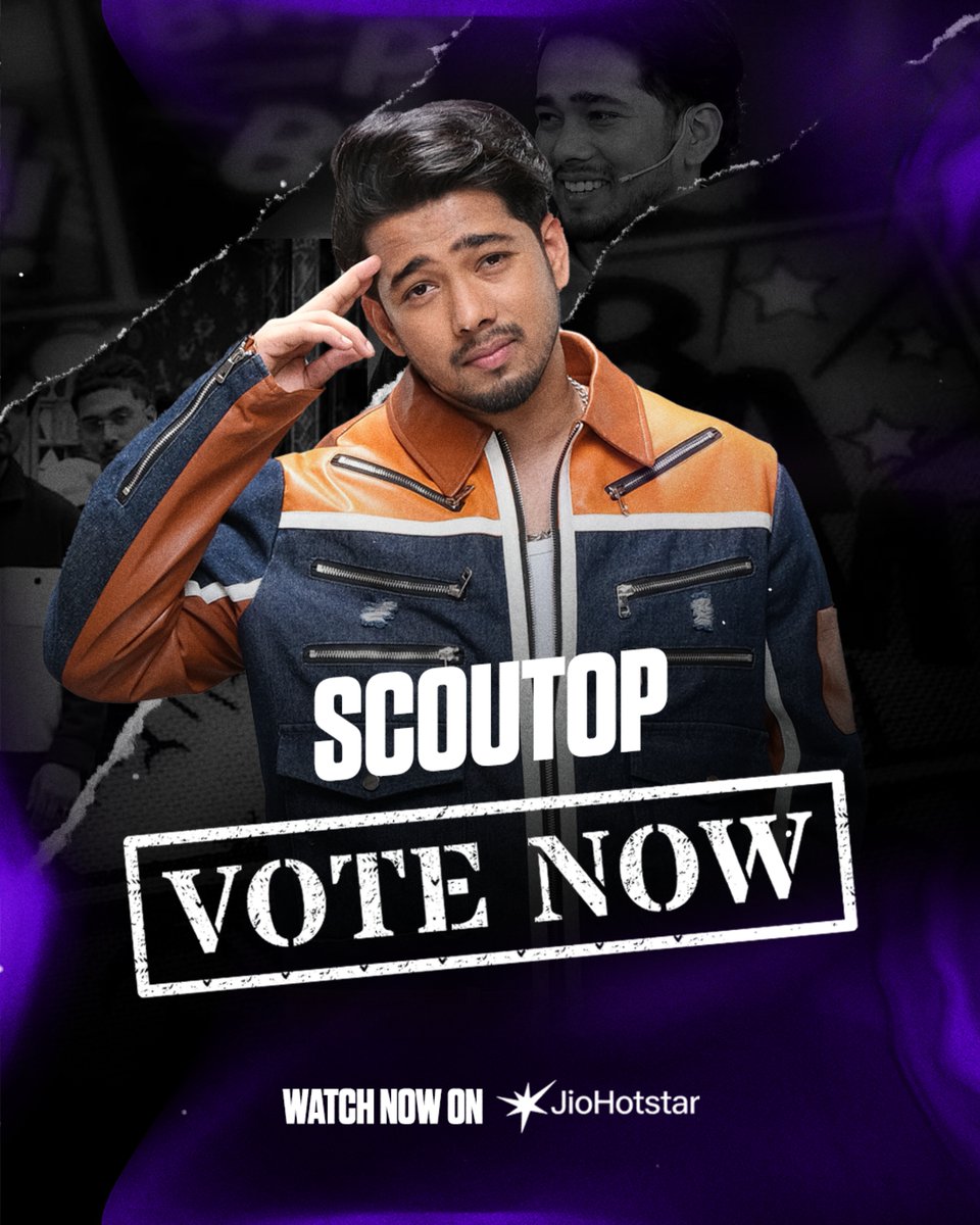ScoutOPArmy's tweet photo. 🚨 VOTING TIME, #ScoutArmy!

ScoutOP nominated hai, aur ab apna pyaar votes mein dikhane ka time hai! 💪❤️ 

Har vote matters, so let’s show up for him and help keep him safe! 

📲 HOW TO VOTE:
1️⃣ Open the JioHotstar app

2️⃣ Search for Bigg Boss 20 and open the episode

3️⃣ Tap on Vote

4️⃣ Select ScoutOP and cast your votes 🗳️

You can cast 99 votes daily—make sure you vote every day!

⏰ Voting closes Friday, 2 October, at 10:00 AM IST.

Apna vote karo aur fellow fans ko bhi remind karo. Scout ke liye full power, Army! 🔥
#ScoutOP #BiggBoss20 #BB20