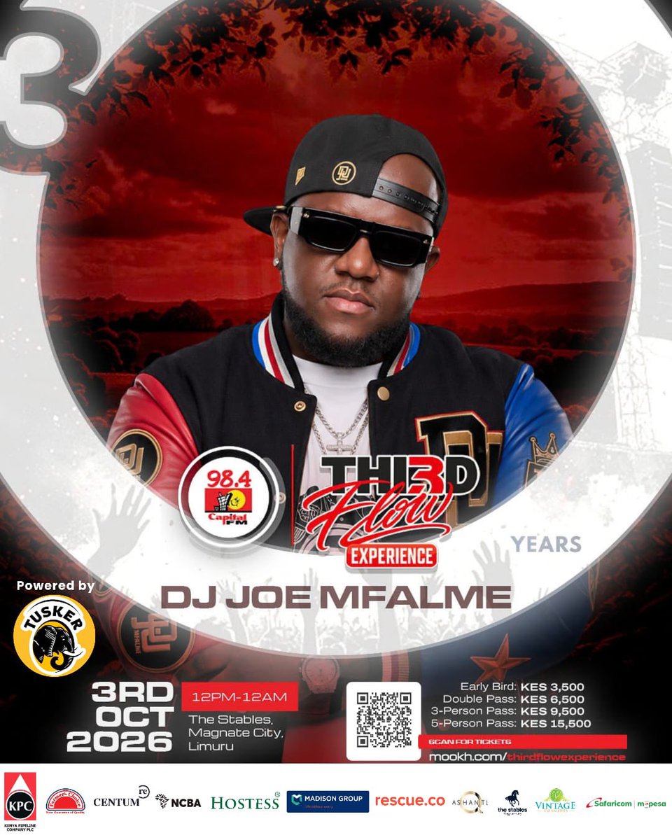 KenyanFever2's tweet photo. A celebration with live sets, Mixx Masters, food and plenty of dancing sounds like a solid Saturday plan. See you at the Third Flow Experience. 30Years 3Eras 1Flow #CapitalFMat30 @CapitalFMKenya https://t.co/pMZ4dqicyD