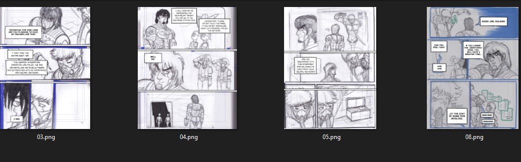 kingdeadvolt's tweet photo. Added more sketch pages for "RELAY" 1-3-4-5-8 on Pixiv as I'm still inking sample pages and preparing the cover https://t.co/AkSeNIQ7sT https://t.co/iajZ4IEyNO
