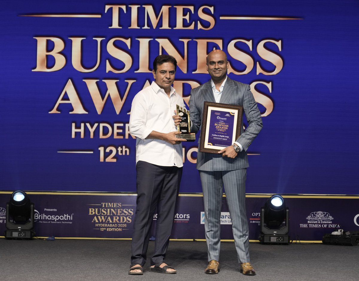 stonecraftgroup's tweet photo. We are incredibly proud to share that our MD and Founder, @chilukurikirthi  has been honoured at the Times of India Business Awards!

This recognition is a profound milestone for all of us at Stonecraft Group. 

It validates our core mission: to impart the impalpable joy of "nature first living". 

Under Mr Kirthi Chilukuri's leadership, our multi-faceted team has continuously pushed the boundaries of real estate to develop eco-conscious residential projects that prioritize both people and the planet.

"When we design with nature in mind, we don't just build homes - we build vibrant communities."

Thank you to the Times of India for the recognition, and a massive thank you to our partners, clients, and every team member who helps turn our dreams into reality.

@timesofindia @Times_Of_India_ @bennettcoleman @Brihaspathitec @optimalmedia

Here’s to building greener, healthier spaces!

What does eco-conscious living mean to you?

Let us know in the comments below!

#TimesBusinessAwards #TimesOfIndia #EcoConsciousLiving #SustainableRealEstate #StonecraftGroup