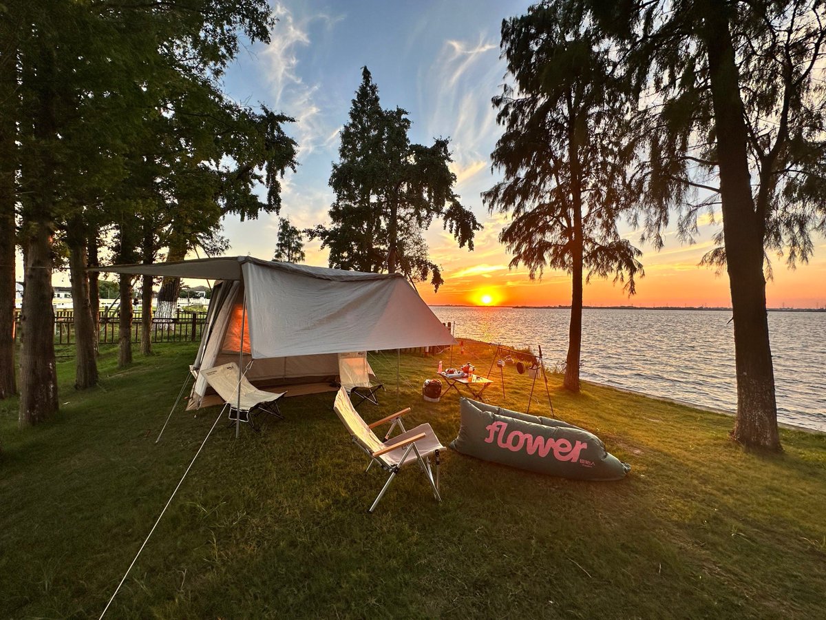 minateo895444's tweet photo. Woke up to golden sunlight filtering through pine trees, the smell of coffee brewing, and no alarm clock—this is the perfect camping vibe. No city noise, just wind, fireflies, and the quiet joy of slow, unplanned days. https://t.co/5cTW4wpZV4