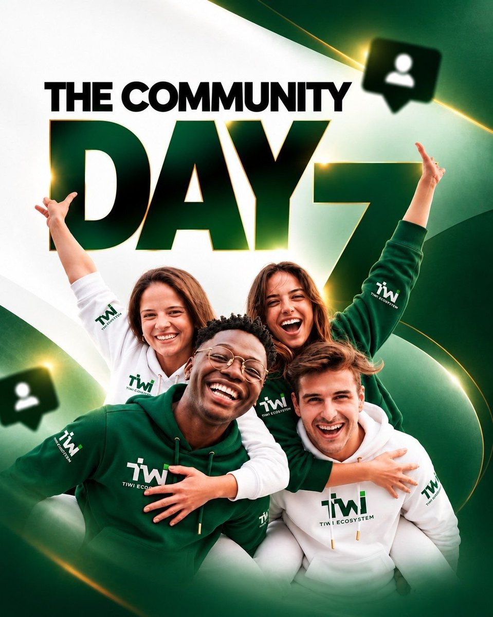nanacrypton's tweet photo. DAY 7 OF 100 DAYS OF TIWI:
Today we examine the community as the lifeblood of any project.
We will have @Dreal_dim take us through this exciting topic tonight.
Stay active.
Keep learning.
Keep climbing. ๐
#100DaysOfTIWI #TIWI $TWC
Are you ready? https://t.co/XNMaqkKP9d