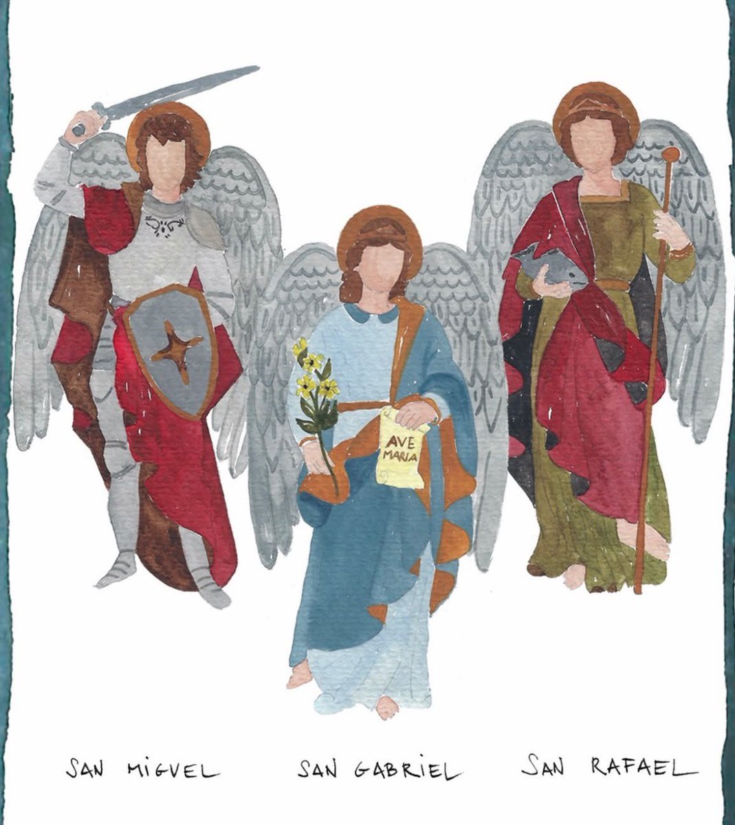 MiguelMarrufo's tweet photo. Que San Miguel nos proteja, San Gabriel nos guíe, y San Rafael nos acompañe y ayude a sanar ❤️ https://t.co/InLV85yIUC