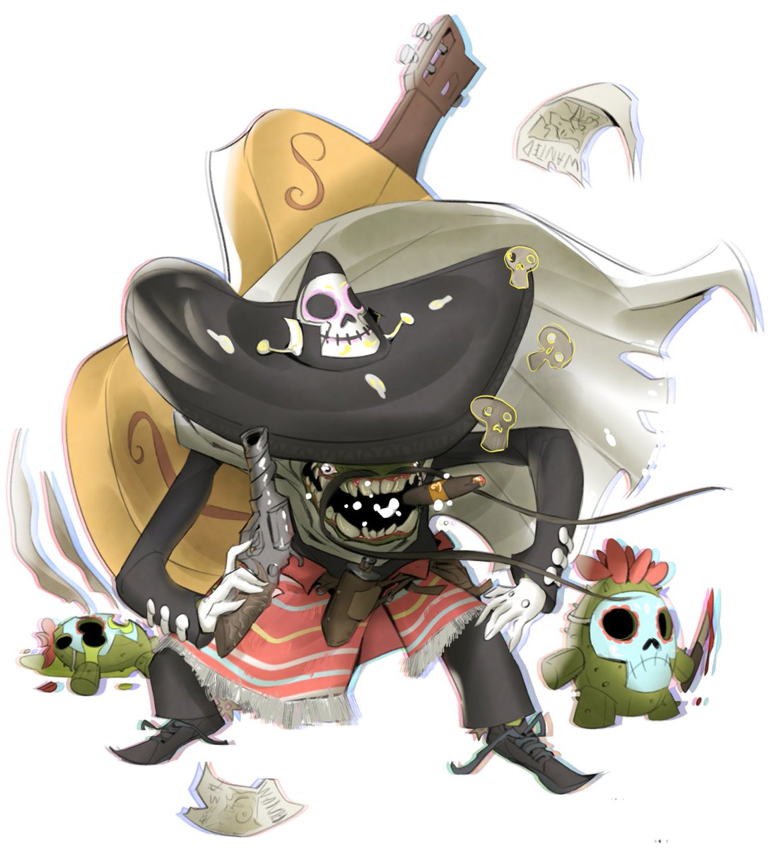 Bouboulonlon's tweet photo. El Cacto loco  🌵

@CDReferences 

#cdchallenge #characterdesignchallenge #digitalart https://t.co/CCndj7EFNQ
